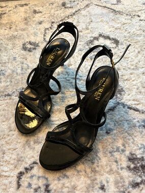 LAUREN Ralph Lauren Black Gilah Heeled Sandal US7